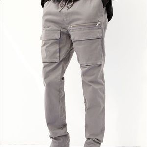 Pacsun Utility Gray Front Pocket Slim Cargo Pants